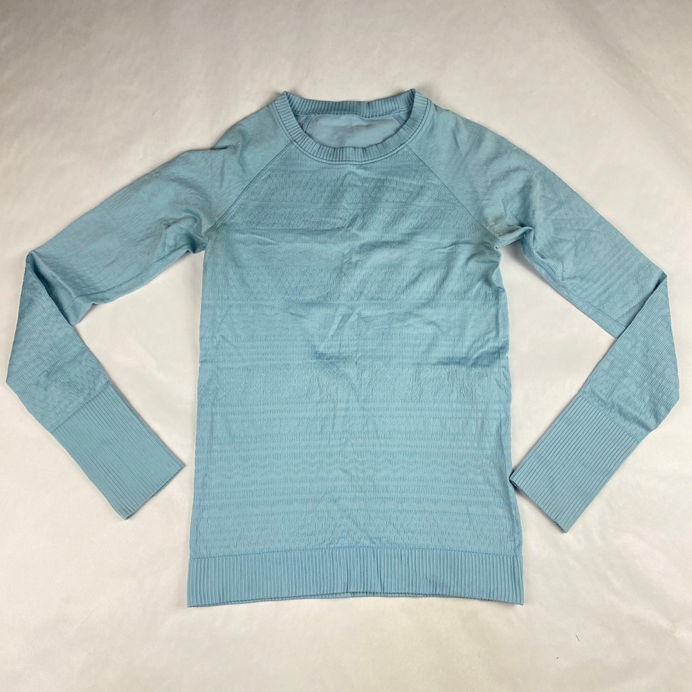 Lululemon Rest Less Pullover Long Sleeve Shirt Women's Size 4* Blue